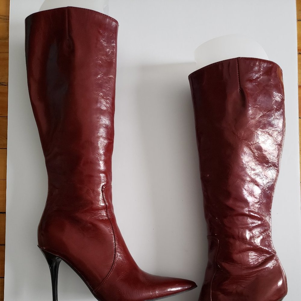 Red Patent Leather boots